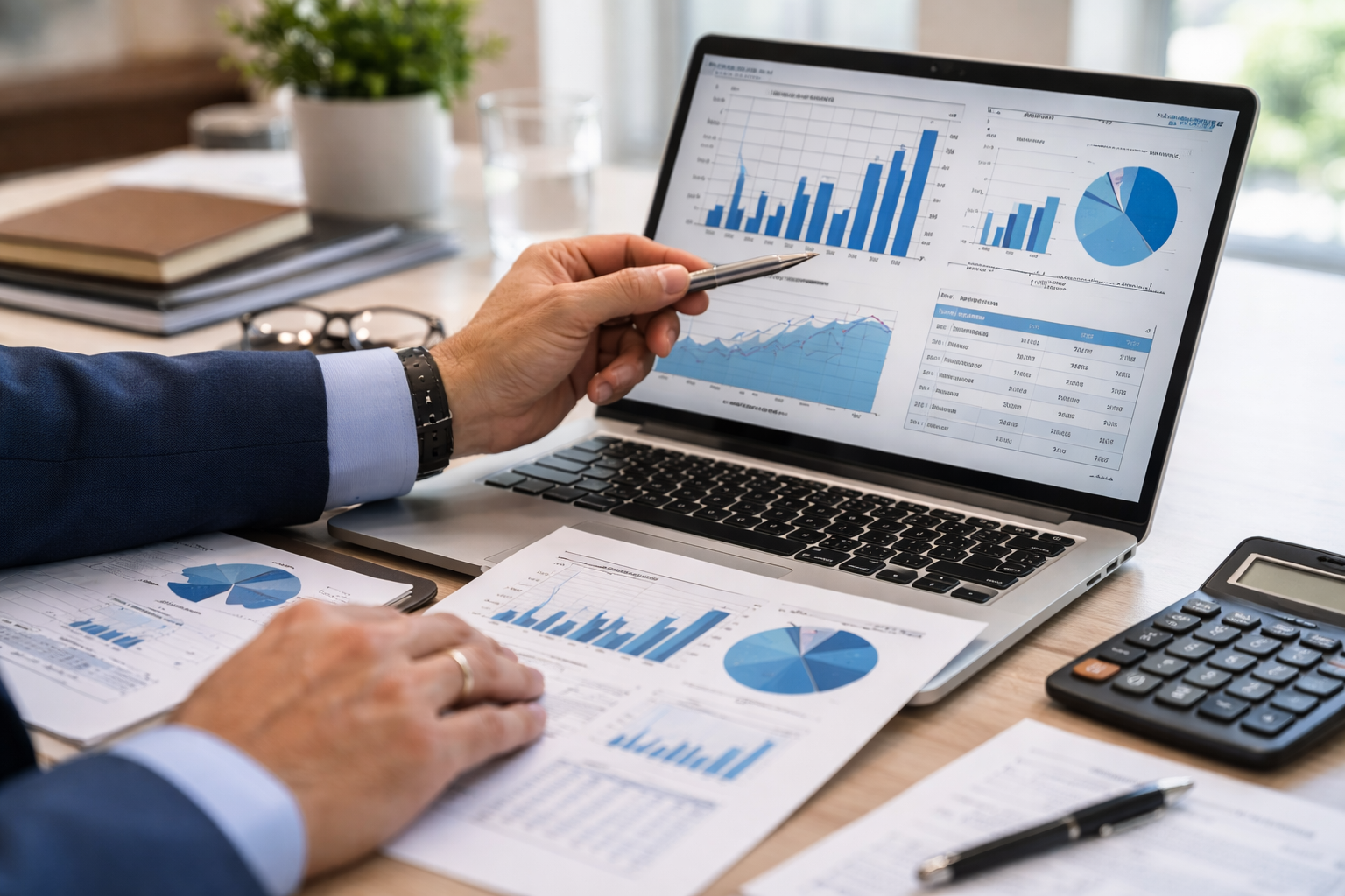 Financial charts and reports